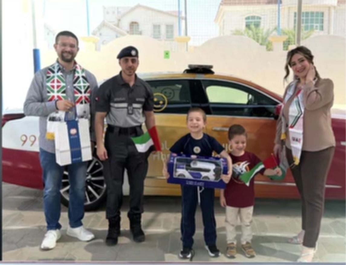 Abu Dhabi Police fulfilled the wish of a young student in Al Ain to experience a day as a police officer.